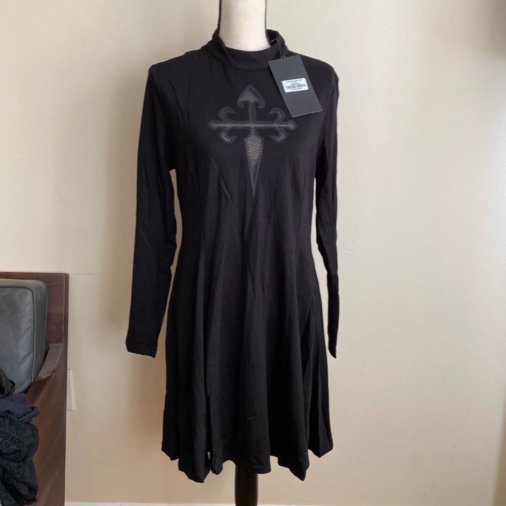 Killstar EVANNA CROSS DRESS XXL